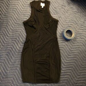 FINAL SALE Bebe Kardashians black bodycon dress mini dress XS RARE